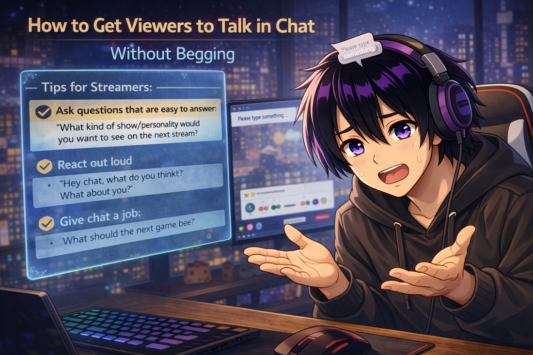 How to Get Viewers to Talk in Chat Without Begging